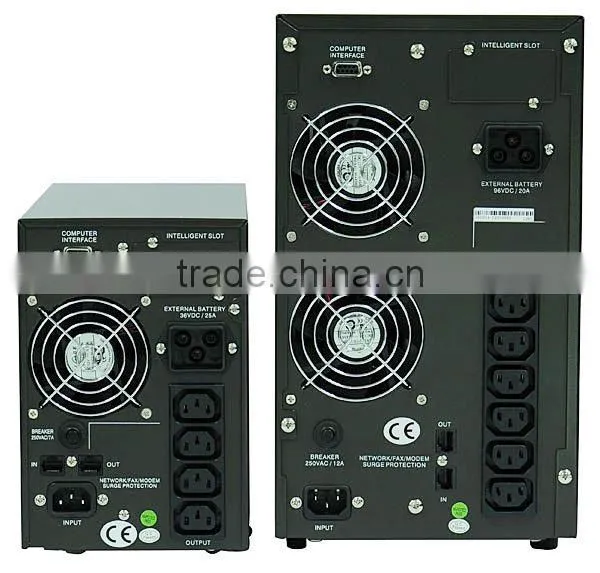 must solar 0.8 power factor ,high frequency online tower 1k-3k ups, LED/LCD display selectable