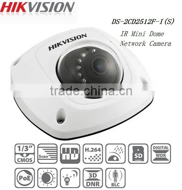 1.3 Megapixel Hikvision Cameras Mini Dome HIKVISION Camera Built in POE
