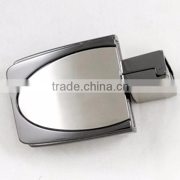 Nickel custom metal belt concho