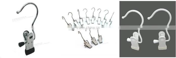 light weight metal pants hanger with clips,mental clips hanger