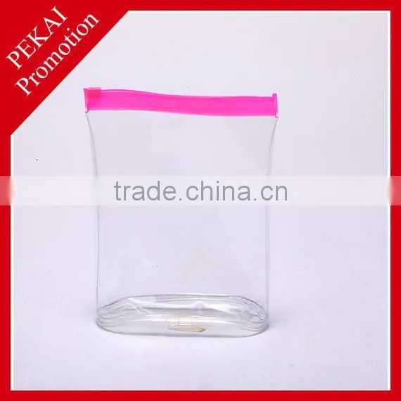 Various colors and shapes plastic bag with pockets
