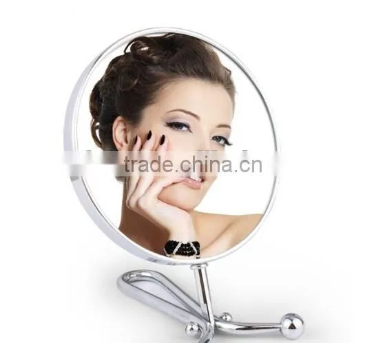 High quality makeup mirror with handle / folding comestic mirror / princess mirror
