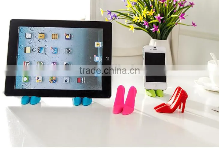 New design high heeled shoes tablet phone holder mobile phone holder cell phone holder