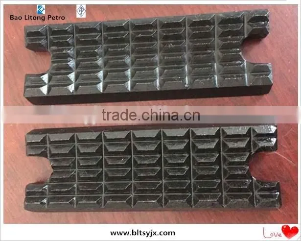 China manufacturer hydraulic power tong dies and power jaws for xq140/12a