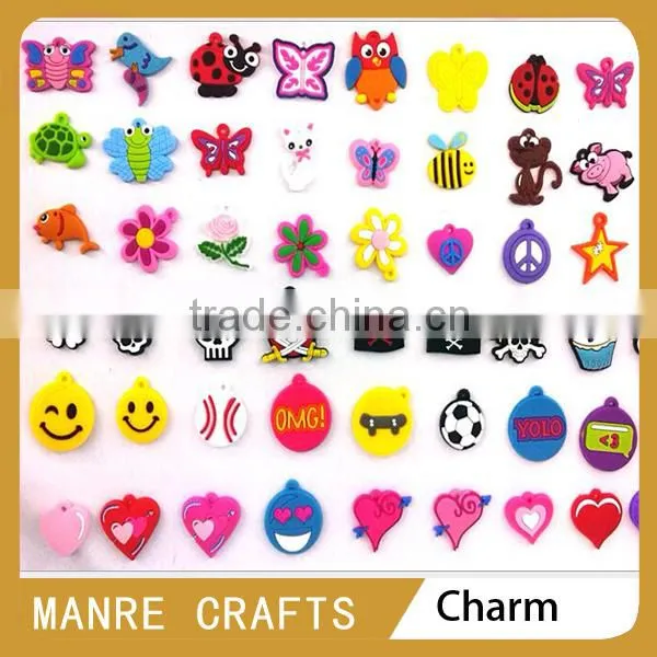 Soft pvc charm for shoes, factory price charm