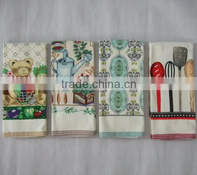 silk screen printing cotton twill material fabric tea towel