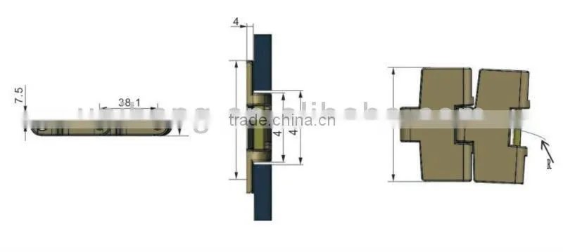 plastic slat top chain for chain conveyor 880 WD