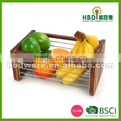 Bamboo foldable basket , bamboo fruit basket
