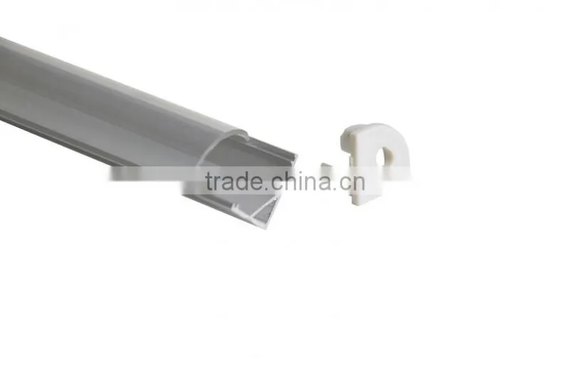 Triangle Shape Surface Mounted Aluminium Profile Half Round PC Cover
