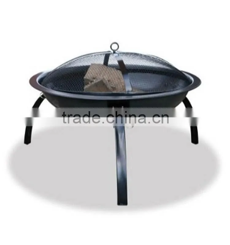 Cold Rolled Steel Metal Type round fire pits with cover
