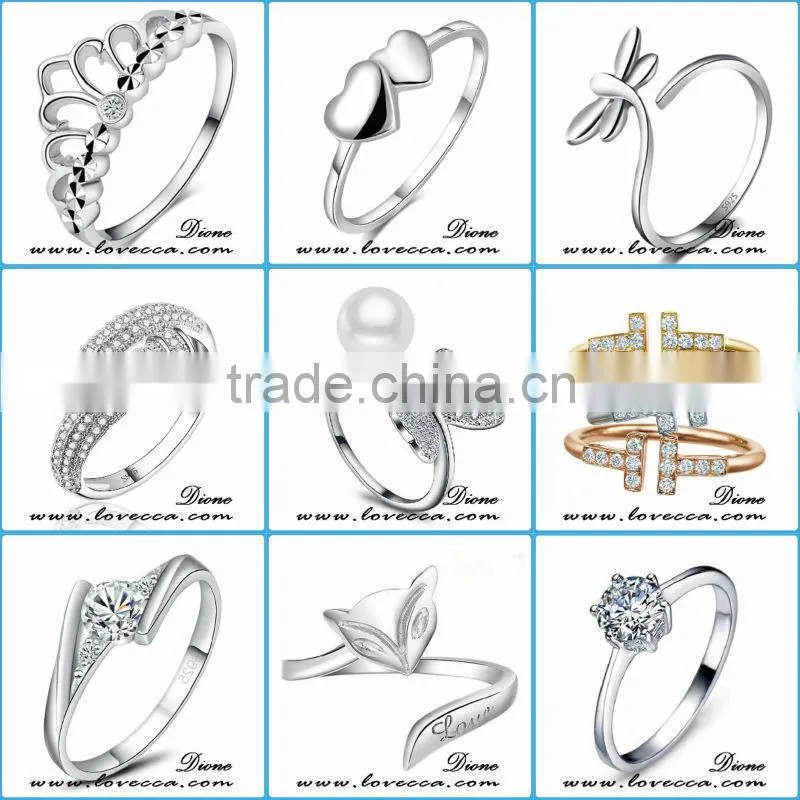 2015 fashion jewelry ring!latest weddingring design !micro pave diamond setting ring-women round zircon ring