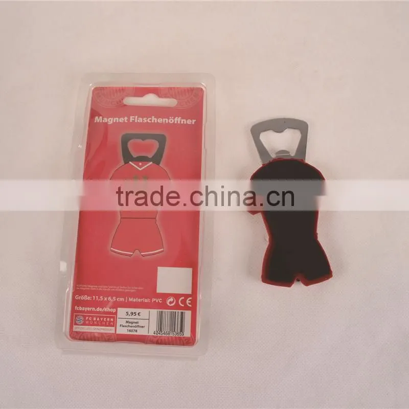 Customized soft pvc bottle opener, magnet beer bottle opener for promotion