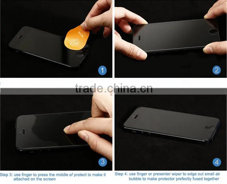 for iphone 6 full screen tempered glass, No crash metal frame