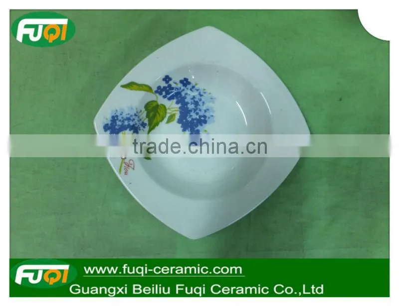 16 pcs square porcelain dinnerware