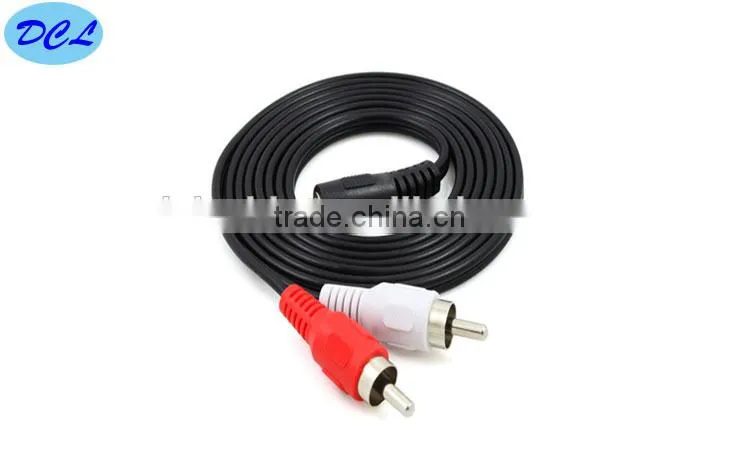 3.5mm to 2RCA audio cable 1M