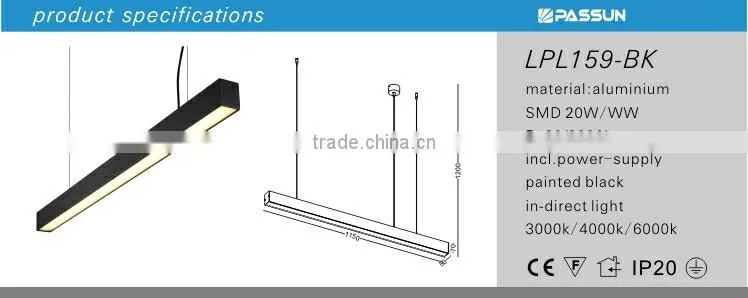 smd modern led hanging pendant lighting fixture