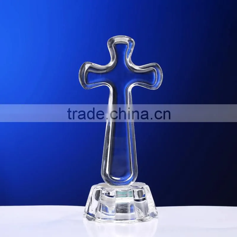 Fancy Wholesale Cheap Crystal Glass Cross