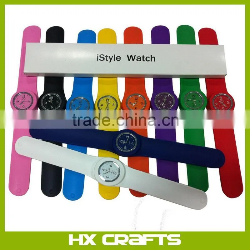 Slap on Silicone Watch Quartz Sports Watch Kid Woman Man Unisex Fashion Silicone Slap Watch