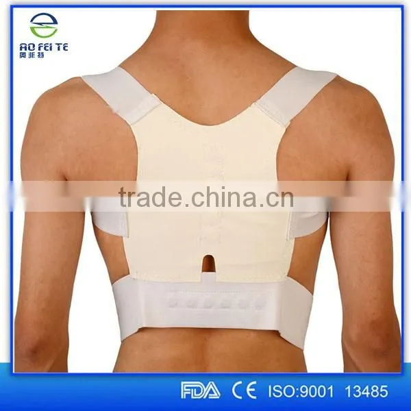 Medical back brace posture support for spinal decompression