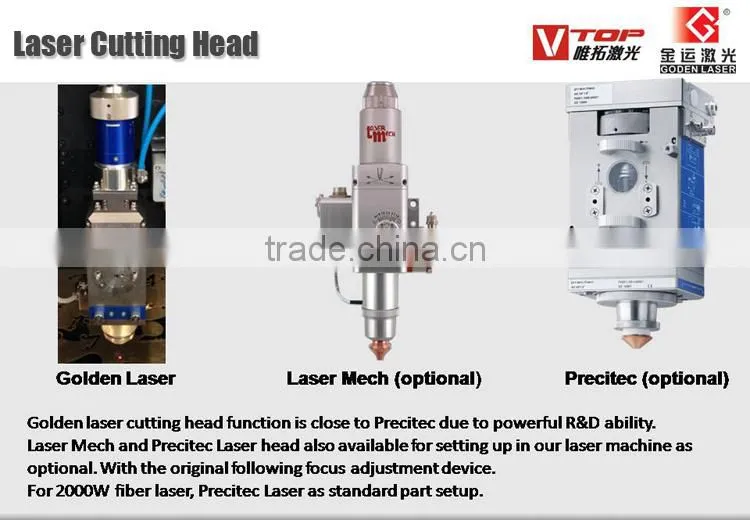 500W / 1000W / 2000W Stainless steel / Aluminum / Copper / Iron / Steel Metal CNC fiber laser cutting metal