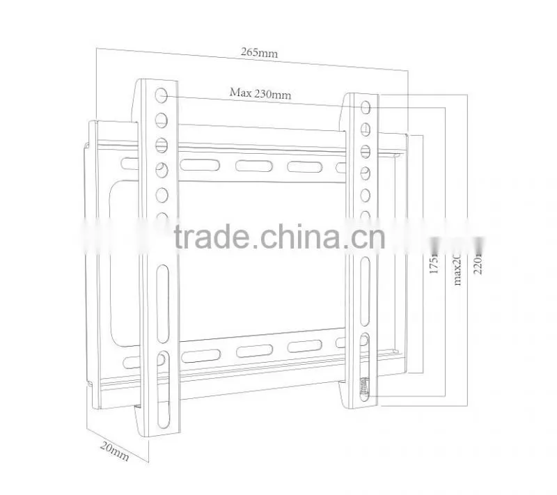 Sliding tv wall mount for 17"-37", wholesale tv wall mount bracket