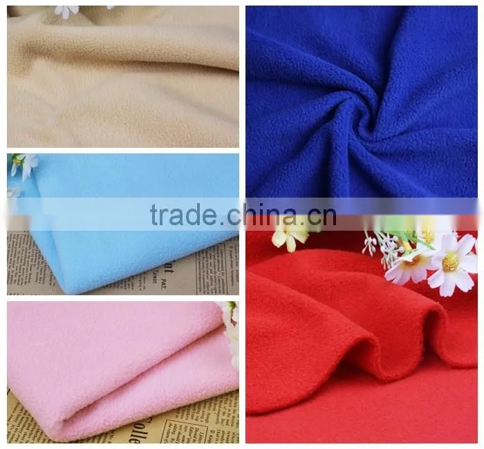 solid color bed sheet polar fleece with anti-pilling fabric made in china