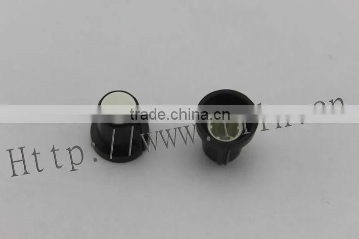 FL3005 black round plastic potentiometer knob 6mm