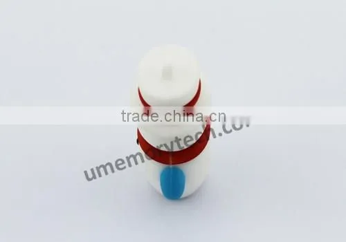 Snowman Style cartoon character USB2.0 flash hard thumbnail drive 128gb