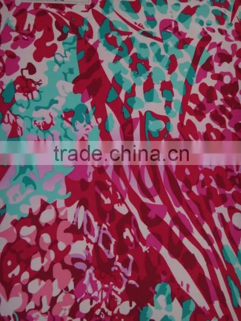 Spandex Knitted Fabric with Digital Printing Small Quantity China Supplier