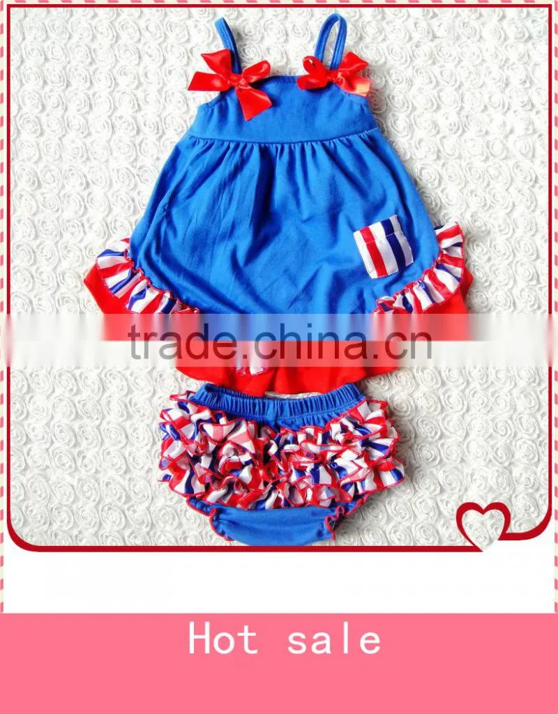 2016 newborn baby gift set toddler girl ruffle summer outfits cheerleading outfits