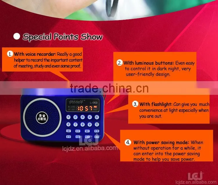 L-063 mini portable music speakers