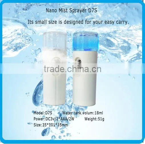 Mini Electric Facial Mister Nano Mist Sprayer D7S,Facial Mister