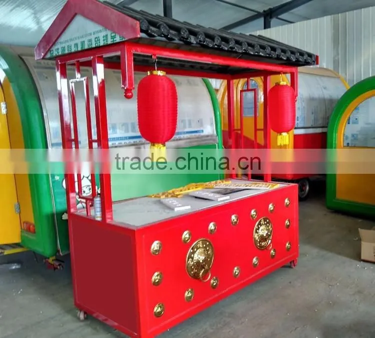 Pop Chinese Style Portable Selling Cart Promotions Kiosk In Supermarket Shoping Trolley Cart