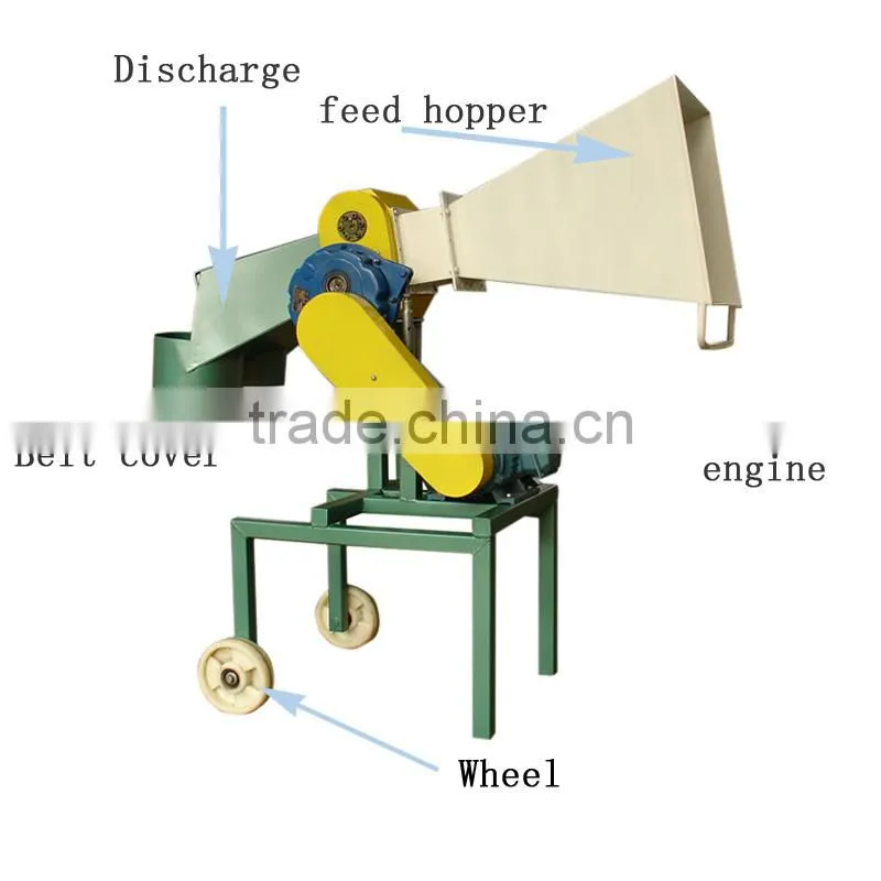 PTO QMJ16 Rotary Firewood Machine wood chipper