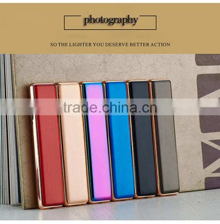 Mini Portable USB Port Electronic Windproof Flameless Rechargable Lighter