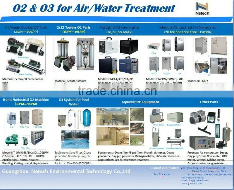 2G 3G Air Dryer For Ozone Generator ozone air purifier