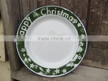 Enamel Rice Plate Dinnerware Dish/Enamel Dish