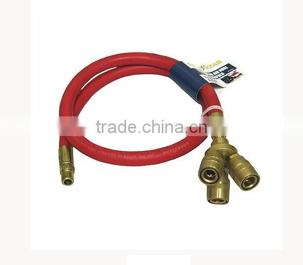 china suppliers high quality pu hose with brass german qucik connector