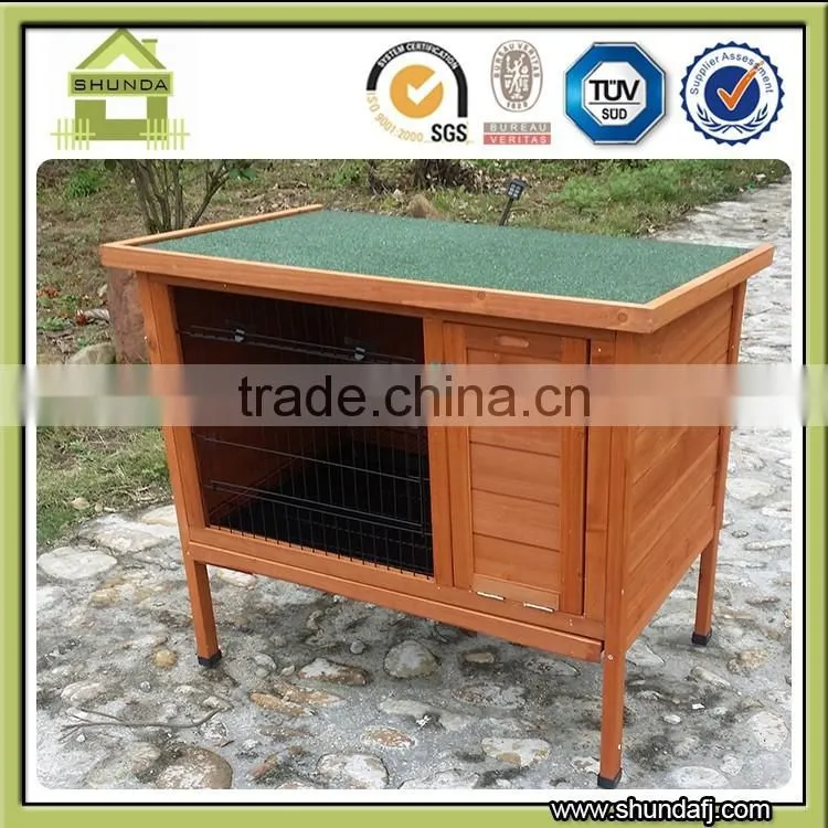 SDR010 Wooden Pet Rabbit Hutch Designs House Wholesale