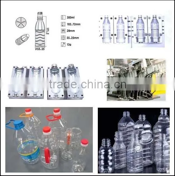 Automatic PET bottle stretch blow moulding machine