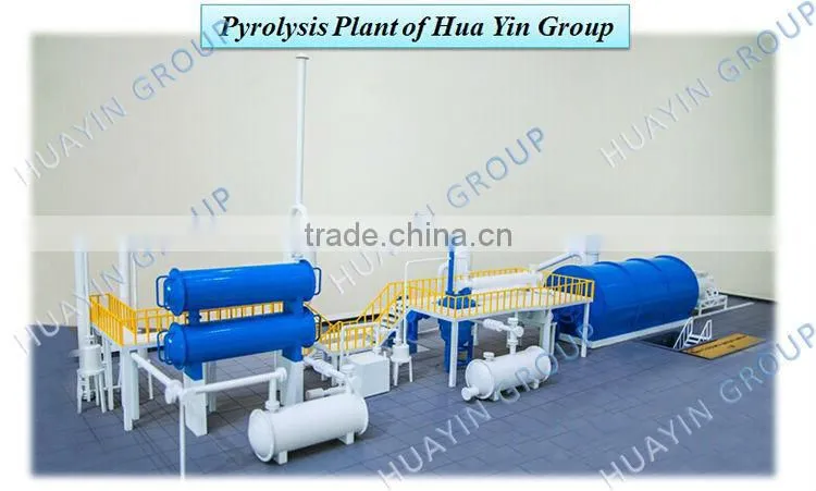 Plastic Recycling Machine to Heavy Furnace Oil Pyrolysis Plant No Emission Huayin