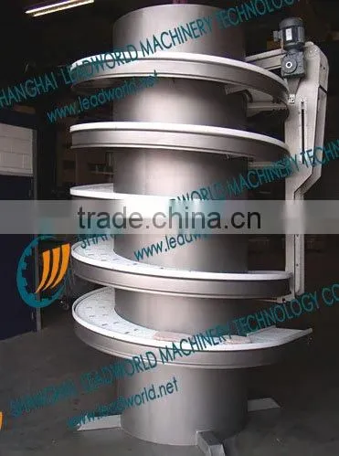 Screw Conveyor for Lifting System for Canned Food Inspection Line