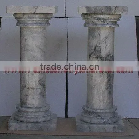 NATURAL STONE BADAL GRAY MARBLE PEDESTALS