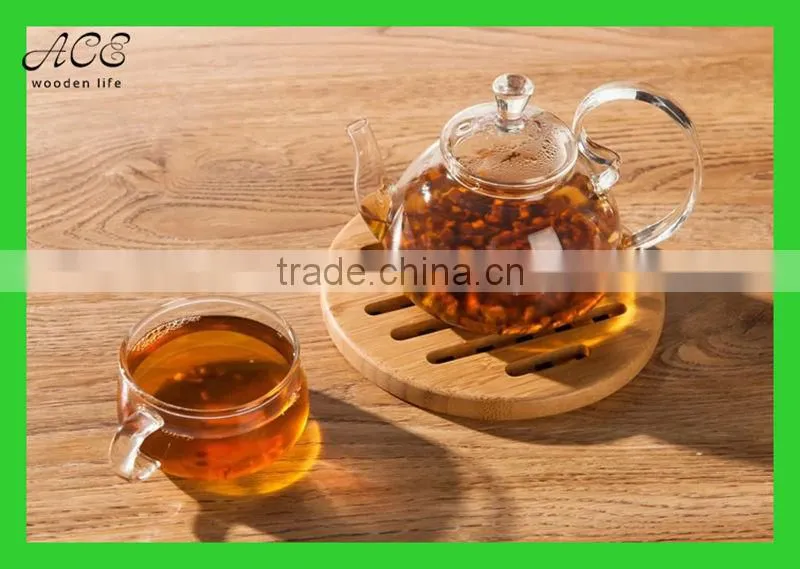 Bamboo trivet Bamboo hot pad Bamboo heat pad