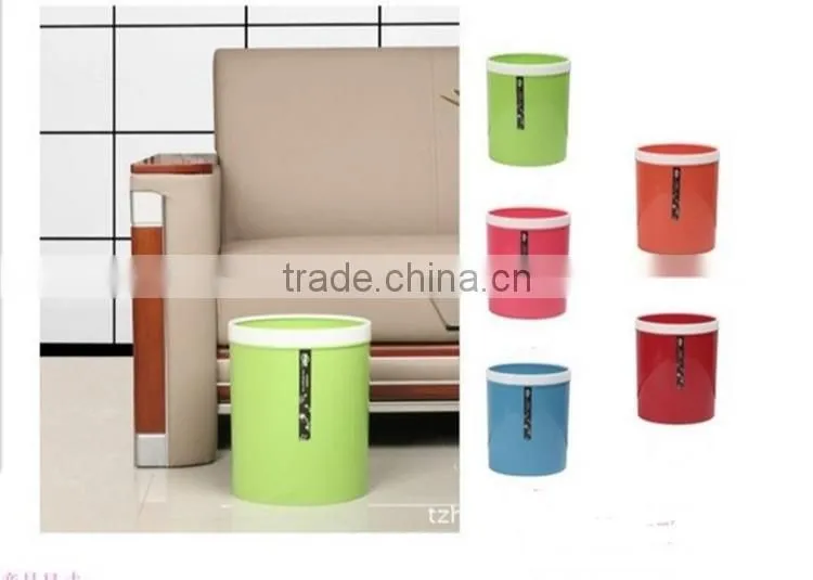 Double Color Plastic Trash Can Waste Bin Medium Dustbin 9L