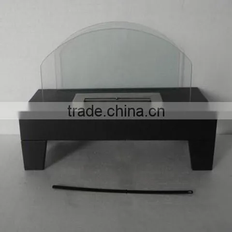 large size free standing bio ethanol iron fireplace with SST box burner