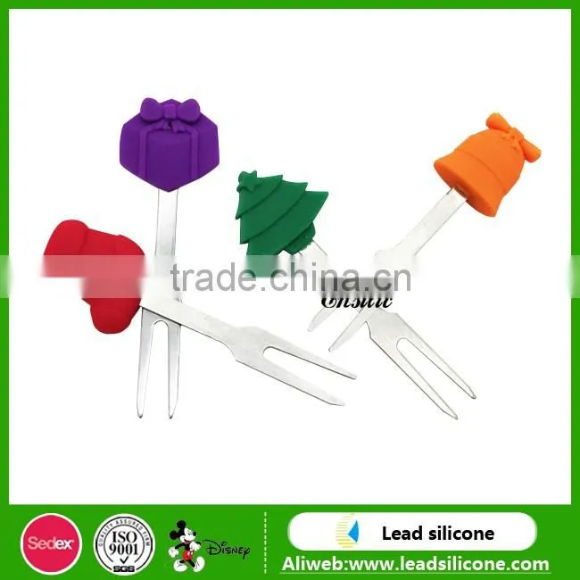 Creative Silicone Fork/Silicone Snack Fork/Silicone Fruit Fork/Silicone Cake Fork
