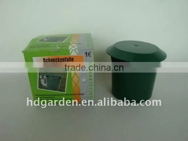 Garden plastic snail trap
