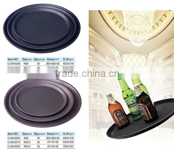 Serving Tray Sets, Round Melamine Tray for European Market