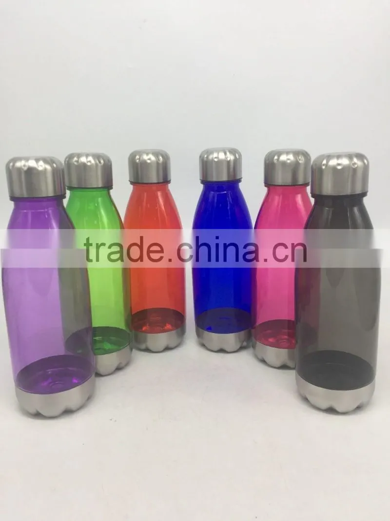 Clean transparent plastic water cola bottle 750ml